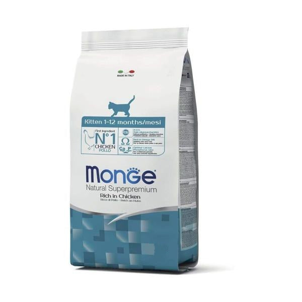 Monge Natural Superpremium Kitten - Ricco in Pollo 10kg Monge Natural Superpremium Kitten - Ricco in Pollo 10kg